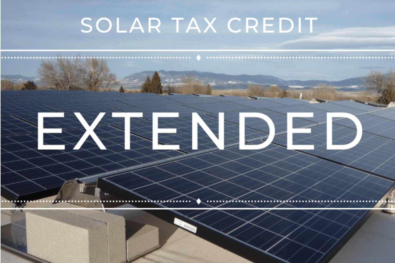 Solar Tax Credit Extended
